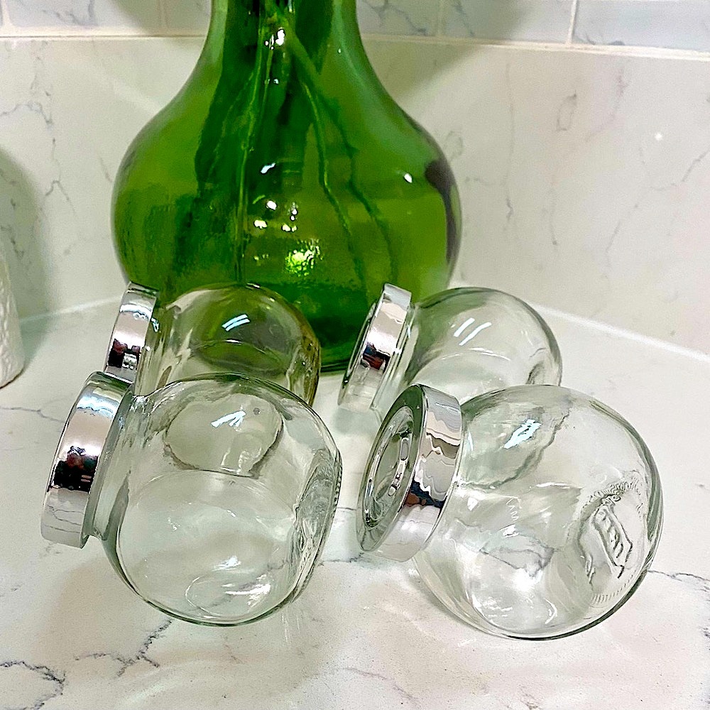 Adorable storage jars w/ lids - Picture 2 of 5